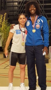 Les deux championnes de France Anaïs et Gaëlle